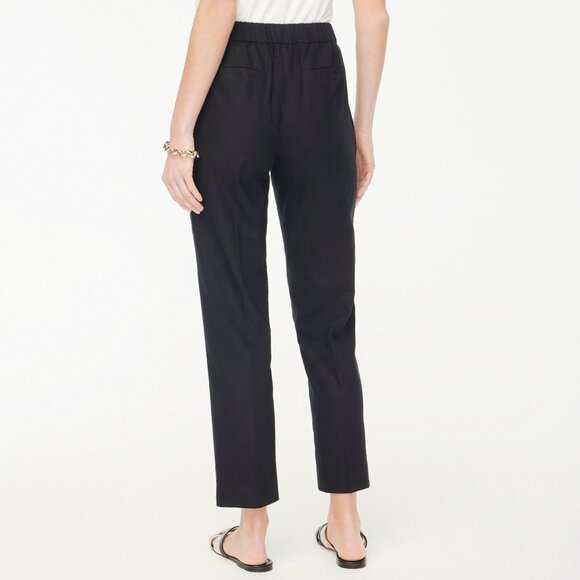 J.Crew Factory Linen-cotton Blend Elastic-back Sailor Pant - Picture 6 of 6